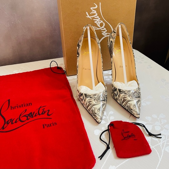 Christian Louboutin So Kate Marble Pumps - Picture 7 of 9